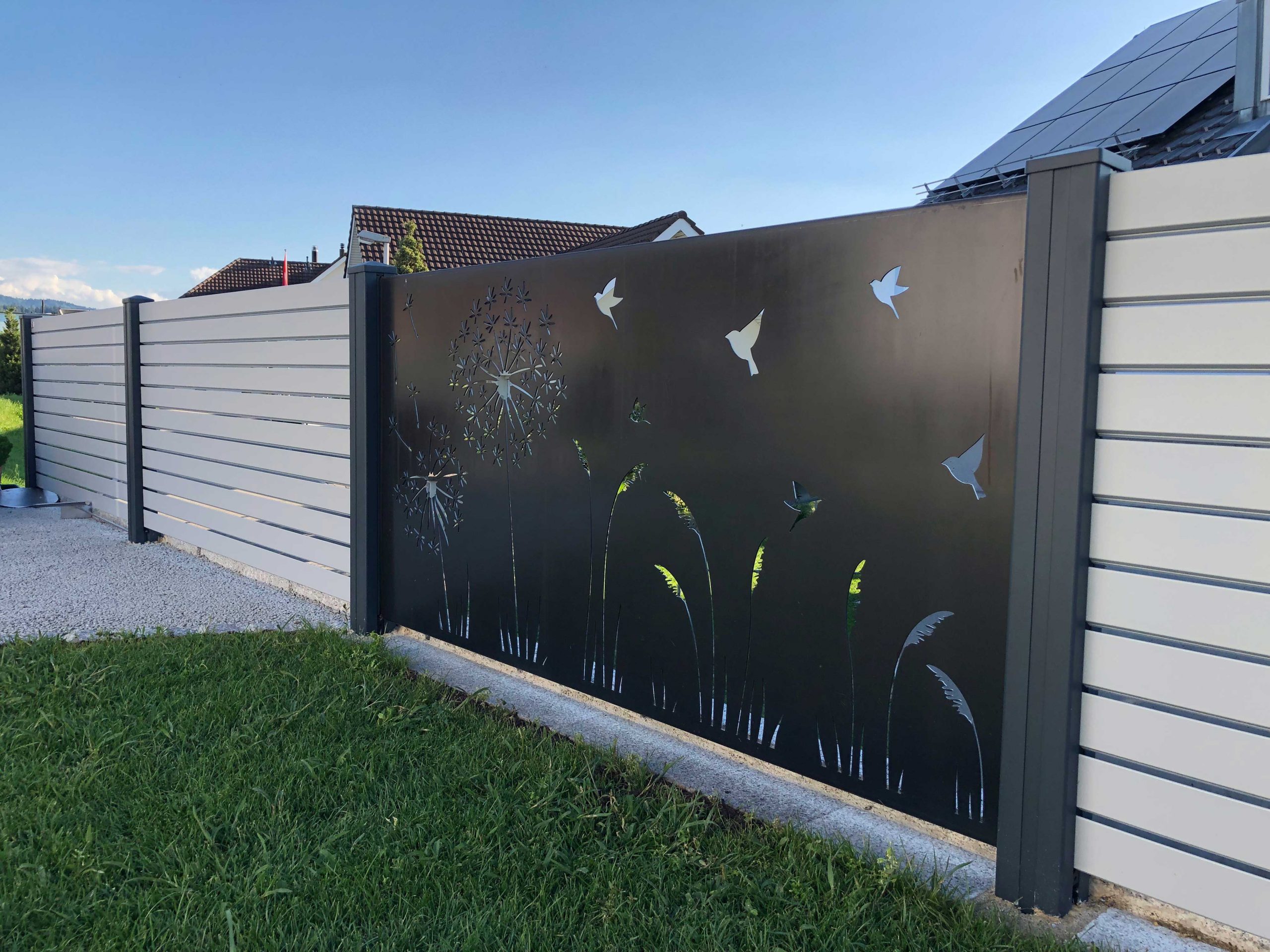 Design sheet metal privacy screen