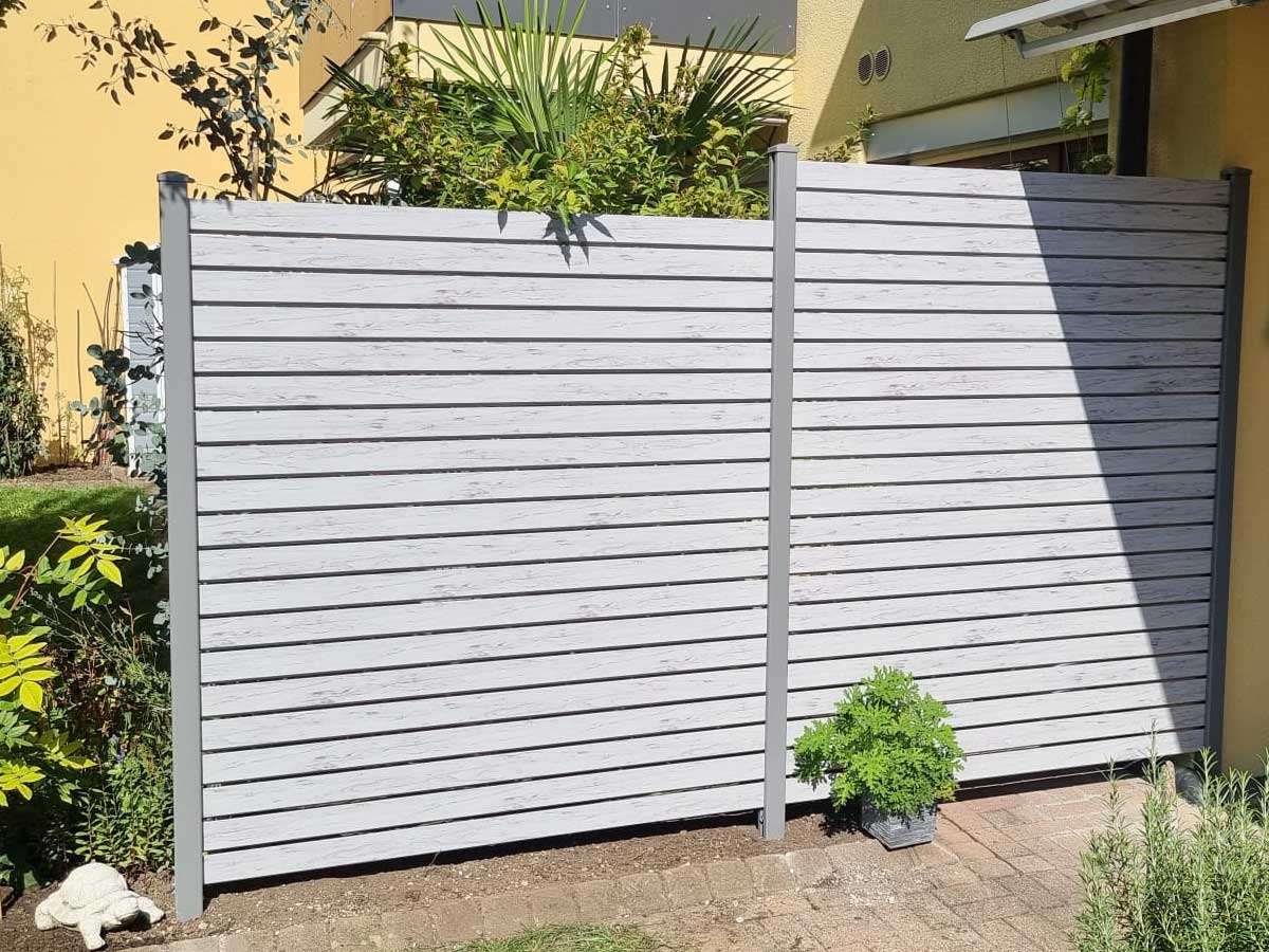 VALU Rhombus Profil 80x20 mm Holzdekor grau